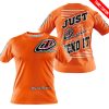 PREMIUM JUST FCKN GONNA SEND IT – CUSTOM NAME – TROY LEE DESIGNS – ORANGE V1 - T-SHIRT