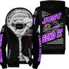PREMIUM JUST FCKN GONNA SEND IT – CUSTOM NAME – TROY LEE DESIGNS – PURPLE BLACK - FLEECE ZIP HOODIE