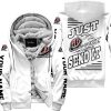 PREMIUM JUST FCKN GONNA SEND IT – CUSTOM NAME – TROY LEE DESIGNS – WHITE V1 - FLEECE ZIP HOODIE