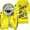 PREMIUM JUST FCKN GONNA SEND IT – CUSTOM NAME – TROY LEE DESIGNS – YELLOW V1 - FLEECE ZIP HOODIE