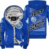 PREMIUM JUST FCKN GONNA SEND IT – CUSTOM NAME – YAMAHA – BLUE V1 - FLEECE ZIP HOODIE