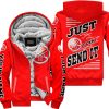 PREMIUM JUST FCKN GONNA SEND IT – CUSTOM NAME – YAMAHA – RED V1 - FLEECE ZIP HOODIE