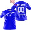 MOTOCROSS  -  LIMITED EDITION  -  ALPINESTARS  -  BLUE - T-SHIRT