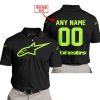 MOTOCROSS  -  LIMITED EDITION  -  ALPINESTARS  -  GREEN 1 V1 - POLO SHIRT