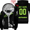 MOTOCROSS  -  LIMITED EDITION  -  ALPINESTARS  -  GREEN 1 V1 - FLEECE ZIP HOODIE