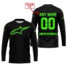 MOTOCROSS  -  LIMITED EDITION  -  ALPINESTARS  -  GREEN V1 - JERSEY