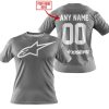 MOTOCROSS  -  LIMITED EDITION  -  ALPINESTARS  -  GREY - T-SHIRT