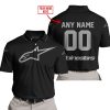 MOTOCROSS  -  LIMITED EDITION  -  ALPINESTARS  -  GREY V1 - POLO SHIRT