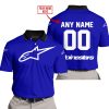 MOTOCROSS  -  LIMITED EDITION  -  ALPINESTARS  -  NAVY - POLO SHIRT
