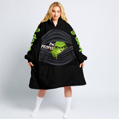Grinch - Ew People - Jeep - Green 1 - Oodie Blanket