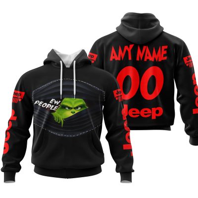 Grinch - Ew People - Jeep - Red