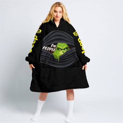 Grinch - Ew People - Jeep - Yellow - Oodie Blanket