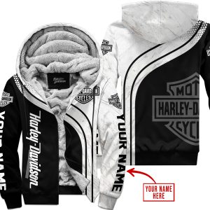 LIMITED EDITION MOTOCROCSS  -  CUSTOM NAME  V2  -  HARLEY DAVIDSON - FLEECE ZIP HOODIE