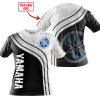 LIMITED EDITION MOTOCROCSS  -  CUSTOM NAME  V2  -  YAMAHA  -  BLUE - T- SHIRT