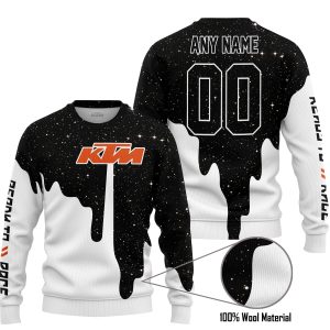 MOTOCROCSS LIMITED EDITION - CUSTOM NAME - KTM - SWEATER UGLY