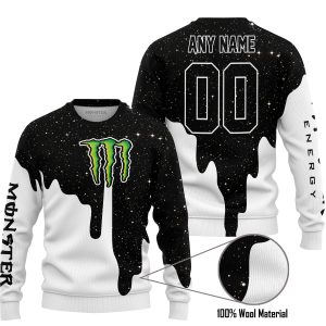 MOTOCROCSS LIMITED EDITION - CUSTOM NAME - MONSTER ENERGY - SWEATER UGLY
