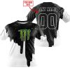 MOTOCROCSS LIMITED EDITION - CUSTOM NAME - MONSTER ENERGY - T SHIRT