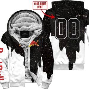 MOTOCROCSS LIMITED EDITION - CUSTOM NAME - REDBULL - FLEECE ZIP HOODIE