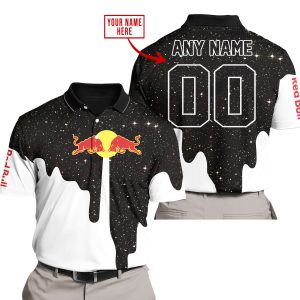 MOTOCROCSS LIMITED EDITION - CUSTOM NAME - REDBULL - POLO SHIRT