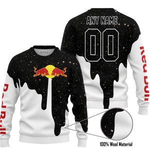 MOTOCROCSS LIMITED EDITION - CUSTOM NAME - REDBULL - SWEATER UGLY