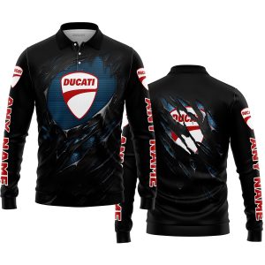 LIMITED EDITION SUPERMAN - DUCATI - LONG SLEEVE POLO SHIRT