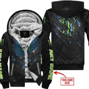 LIMITED EDITION SUPERMAN - MONSTER ENERGY - FLEECE ZIP HOODIE