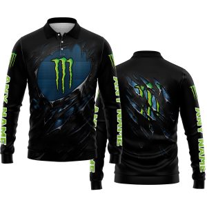 LIMITED EDITION SUPERMAN - MONSTER ENERGY - LONG SLEEVE POLO SHIRT