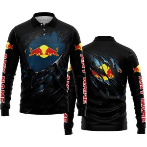 LIMITED EDITION SUPERMAN - RED BULL - LONG SLEEVE POLO SHIRT