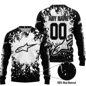 LIMITED EDITION MOTOCROCSS - CUSTOM NAME - ALPINESTARS - SWEATER UGLY