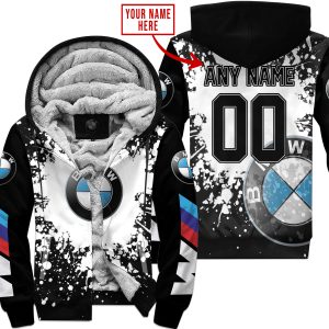 LIMITED EDITION MOTOCROCSS - CUSTOM NAME - BMW - FLEECE ZIP HOODIE