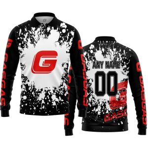 LIMITED EDITION MOTOCROCSS - CUSTOM NAME - GAS GAS - LONG SLEEVE POLO SHIRT