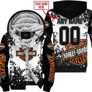 LIMITED EDITION MOTOCROCSS - CUSTOM NAME - HARLEY DAVIDSON - FLEECE ZIP HOODIE
