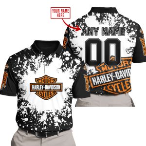LIMITED EDITION MOTOCROCSS - CUSTOM NAME - HARLEY DAVIDSON - POLO SHIRT