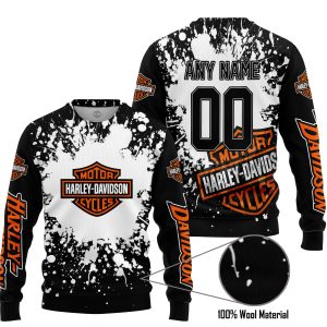 LIMITED EDITION MOTOCROCSS - CUSTOM NAME - HARLEY DAVIDSON - SWEATER UGLY