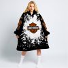 LIMITED EDITION MOTOCROCSS - CUSTOM NAME - HARLEY DAVIDSON - OODIE BLANKET HOODIE