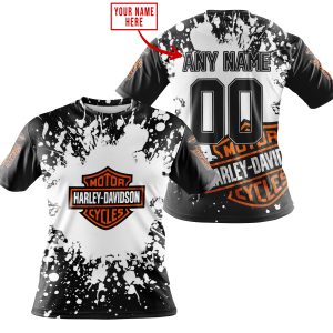 LIMITED EDITION MOTOCROCSS - CUSTOM NAME - HARLEY DAVIDSON - T-SHIRT