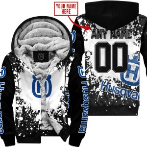 LIMITED EDITION MOTOCROCSS - CUSTOM NAME - HUSQVARNA - FLEECE ZIP HOODIE