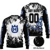 LIMITED EDITION MOTOCROCSS - CUSTOM NAME - HUSQVARNA - SWEATER UGLY