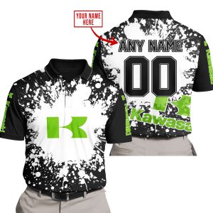 LIMITED EDITION MOTOCROCSS - CUSTOM NAME - KAWASAKI - POLO SHIRT