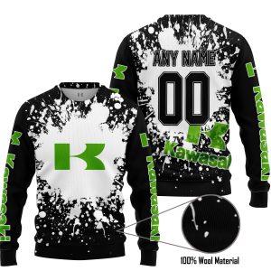 LIMITED EDITION MOTOCROCSS - CUSTOM NAME - KAWASAKI - SWEATER UGLY