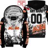 LIMITED EDITION MOTOCROCSS - CUSTOM NAME - KTM - FLEECE ZIP HOODIE