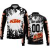 LIMITED EDITION MOTOCROCSS - CUSTOM NAME - KTM - LONG SLEEVE POLO SHIRT