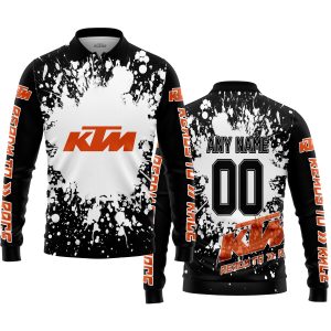 LIMITED EDITION MOTOCROCSS - CUSTOM NAME - KTM - LONG SLEEVE POLO SHIRT