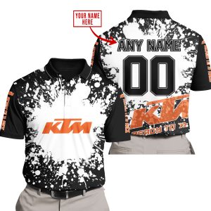 LIMITED EDITION MOTOCROCSS - CUSTOM NAME - KTM - POLO SHIRT