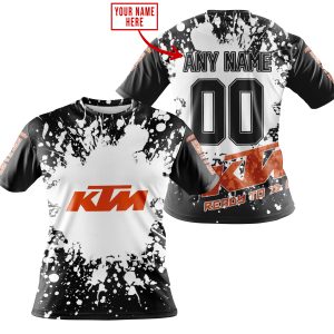 LIMITED EDITION MOTOCROCSS - CUSTOM NAME - KTM - T-SHIRT