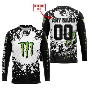 LIMITED EDITION MOTOCROCSS - CUSTOM NAME - MONSTER ENERGY - JERSEY