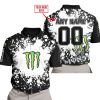 LIMITED EDITION MOTOCROCSS - CUSTOM NAME - MONSTER ENERGY - POLO SHIRT