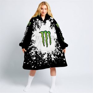 LIMITED EDITION MOTOCROCSS - CUSTOM NAME - MONSTER ENERGY - OODIE BLANKET HOODIE