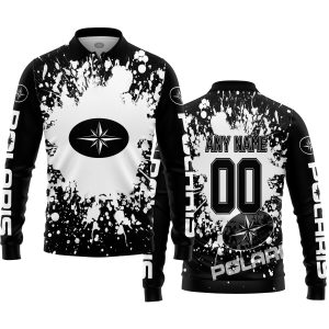 LIMITED EDITION MOTOCROCSS - CUSTOM NAME - POLARIS - LONG SLEEVE POLO SHIRT