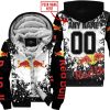 LIMITED EDITION MOTOCROCSS - CUSTOM NAME - REDBULL - FLEECE ZIP HOODIE
